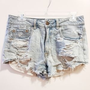 American Eagle Light wash denim shorts